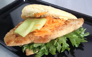 Chicken schnitzel sandwich