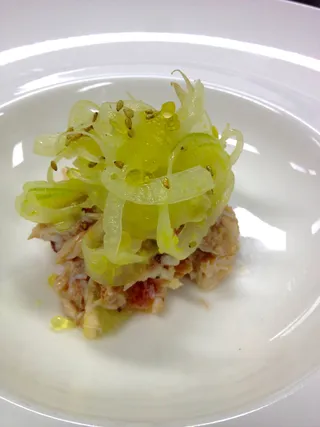 Crab with shaved fennel