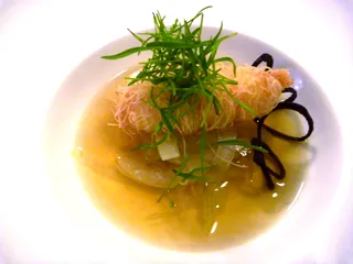 Kataifi wrapped scampi tail