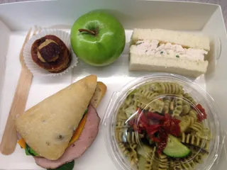 Lunch box with pasta