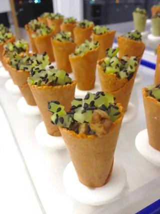 Peking duck and cucumber